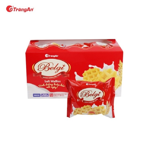 Bánh Belgi, bánh trứng sữa mềm-Tràng An, hộp hở (322g),