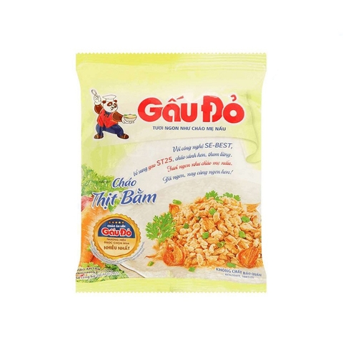 Cháo thịt bằm-Gấu Đỏ, gói (50g),