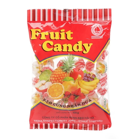 Kẹo cứng nhân dứa Fruit Canday-Hải Hà (100g)