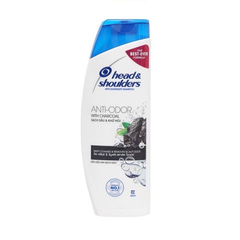 Dầu gội Head & shoulders-than hoạt tính, sạch sâu & khử mùi, chai (330ml),