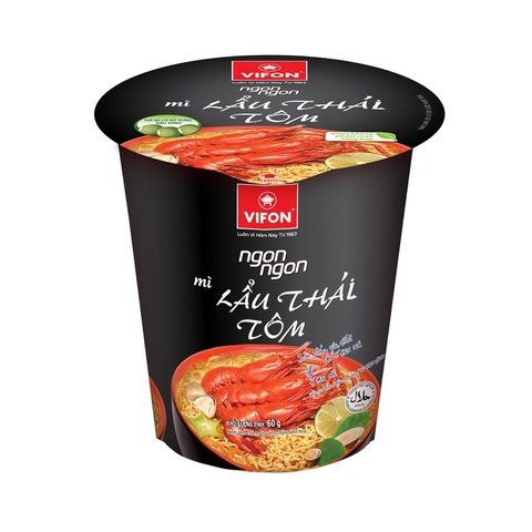 Mì cốc Vifon, mì lẩu thái tôm (60g),