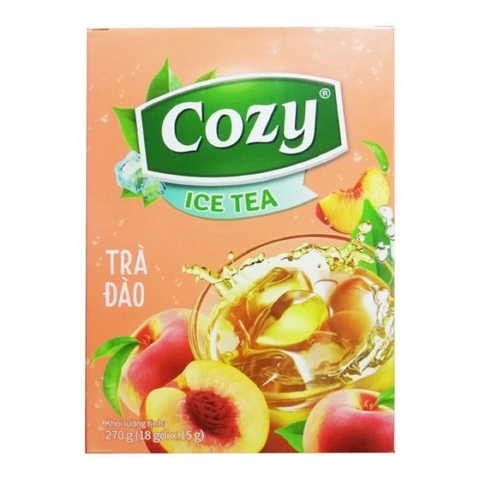 Trà Ice Tea, hương đào- Cozy (18gói*15g/270g),