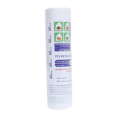 Túi đựng thực phẩm tự hủy sinh học Việt An, cuộn (17*25cm*100túi).