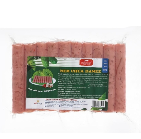 Nem chua vỉ Damee-Hà Nội Foods (200g/10c).