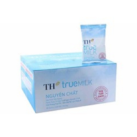 Sữa tươi tiệt trùng TH true Milk, nguyên chất, thùng (220ml*48túi),