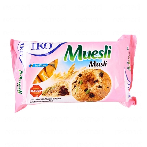 Bánh yến mạch IKO, hỗn hợp Muesli-Malaysia, hộp (178g/8*22.3g)-