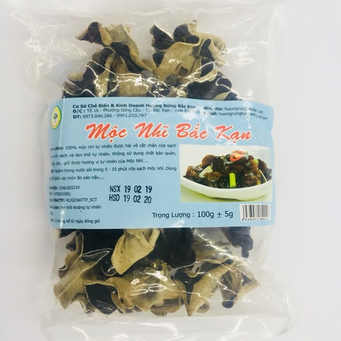 Mộc nhĩ Bắc Kạn, túi (100g)