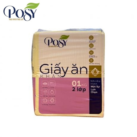 Giấy ăn Posy (240*240mm/1kg, 2lớp),