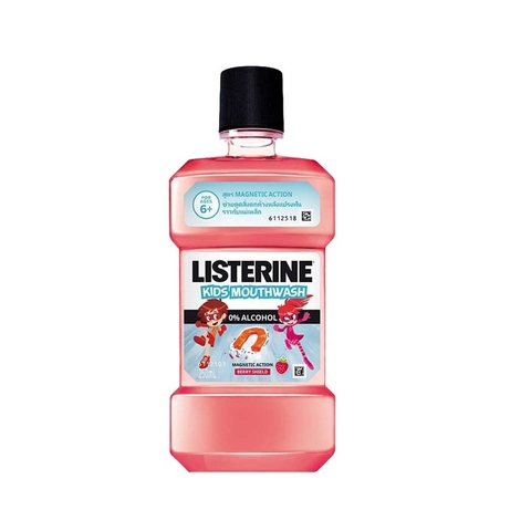 Nước súc miệng Listerine Kids Mouthwash, hương dâu (250ml),