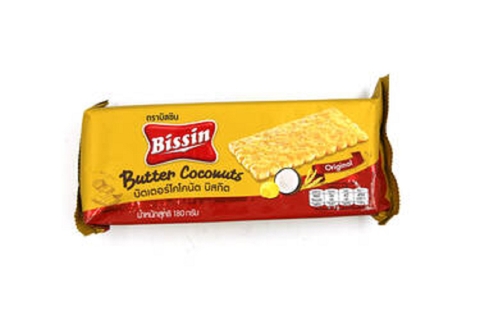 Bánh quy dừa, Butter Coconuts, Bissin-Thái Lan, gói (180g),