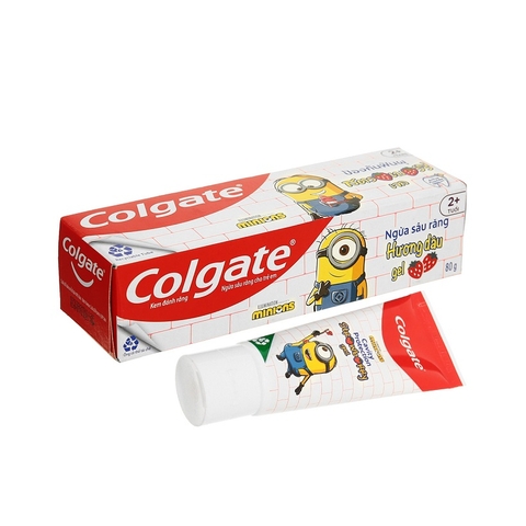 Kem đánh răng Colgate minions, ngừa sâu răng-hương dâu, từ 2 tuổi (80g).