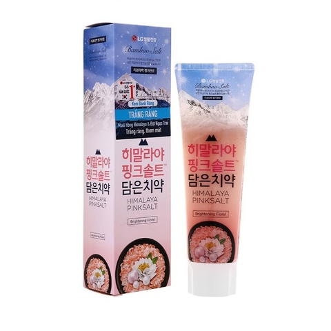 Kem đánh răng Bambo Salt Himalaya Pinksalt, trắng răng (100g),
