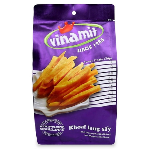 Khoai lang sấy Vinamit, túi (250g).