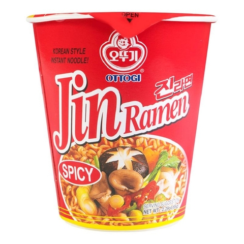 Mì Jin Ramen Spicy (mì cay)-Ottogi, cốc (65g),