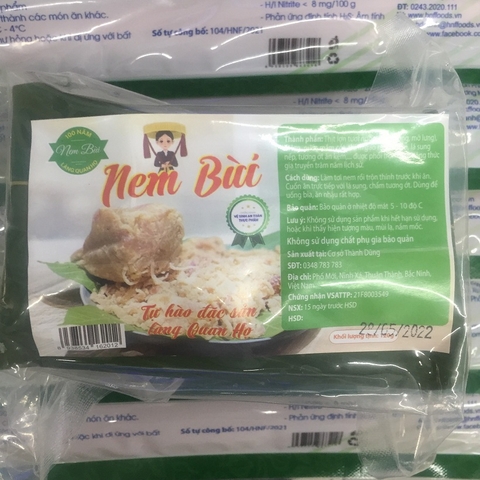 Nem Bùi-Bắc Ninh, gói (120g).