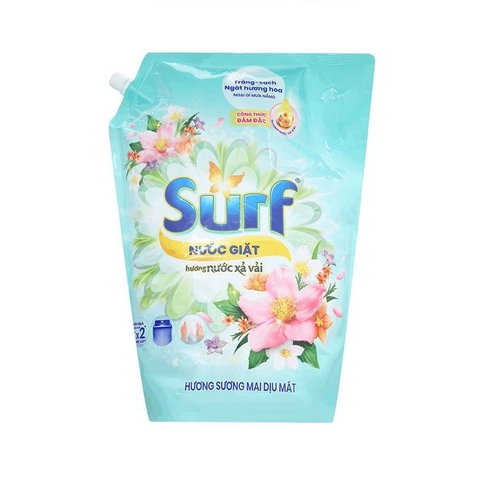 Nước giặt Surf, hương sương mai dịu mát, túi (3.3kg)