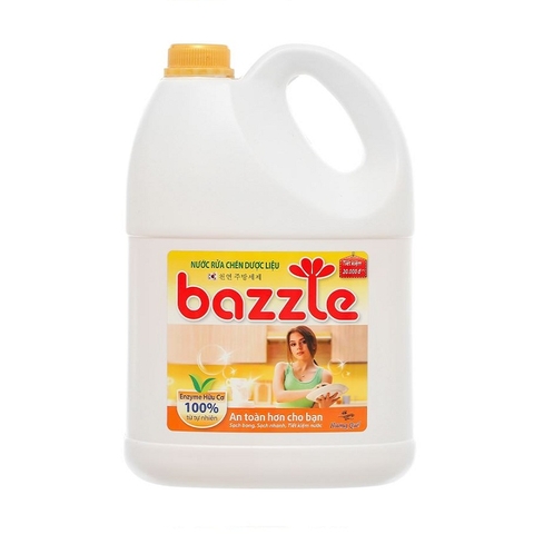 Nước rửa chén bát dược liệu, hương quế-Banzzle, can (3.2kg),