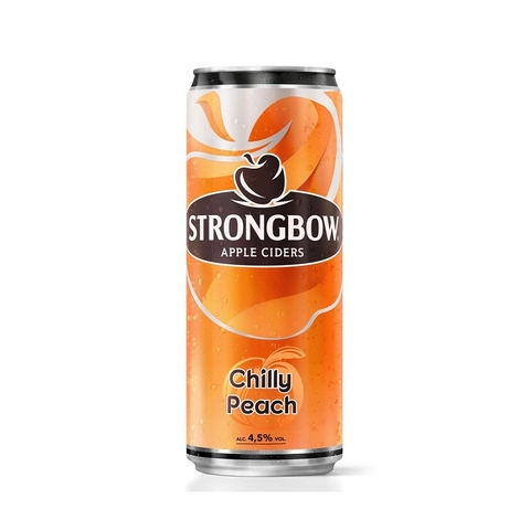 Nước táo lên men, vị đào-Strongbow Apple Ciders (330ml, 4.5%).