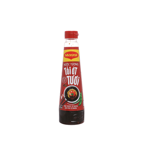 Nước tương tỏi ớt tươi Maggi, chai (200ml).