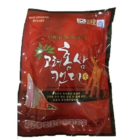 Kẹo hồng sâm Korean Red Ginseng Candy-Hàn Quốc, gói (400g),