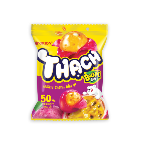 Kẹo thạch Boom Jelly, hương chanh dây-Orion, gói (52g).