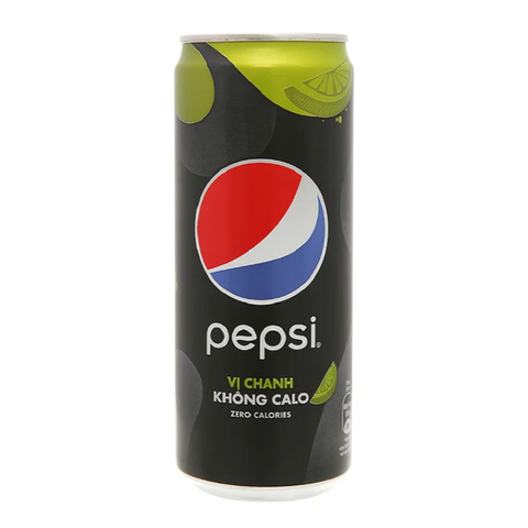 Nước ngọt Pepsi vị chanh không calo, lon cao (320ml),