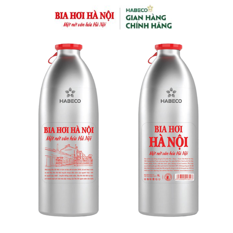 Bia hơi Hà Nội KEG, chai (1lít, 4.3%). cược vỏ 100k