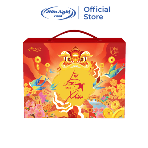 Hộp quà tết Lộc Xuân-Phú Quý, Hữu Nghị (713g).