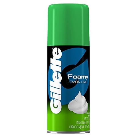 Bọt cạo râu Gillette Lemon Lime, hương chanh (175g).