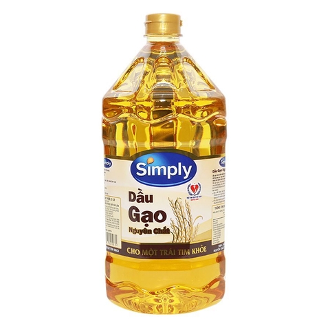 Dầu gạo nguyên chất-Simply, can (2lít).