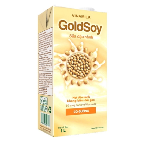 Sữa đậu nành có đường Goldsoy-Vinamilk (1lít).