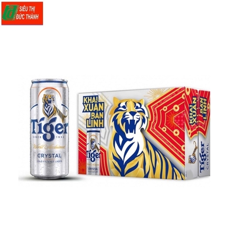 Bia Tiger bạc lon cao, thùng (20*330ml, 4.6%).