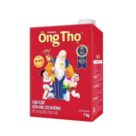Sữa đặc Ông Thọ Vinamilk có đường, hộp giấy đỏ (1kg),