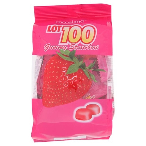 Kẹo Lot 100, vị dâu-Cocoaland, Malaysia, túi (150g)