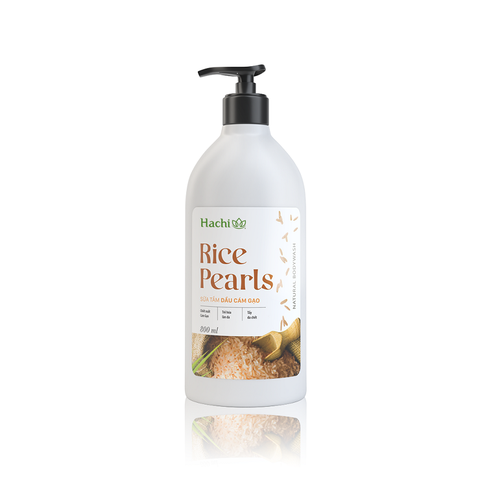 Sữa tắm dầu cám gạo Rice Pearls-Hachi (800ml)