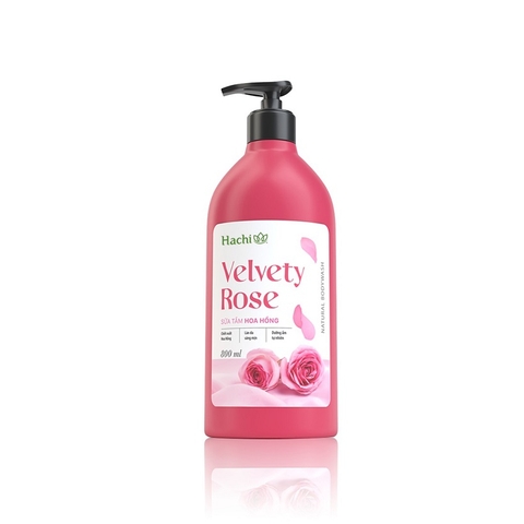 Sữa tắm hoa hồng Velve Rose-Hachi (800ml)