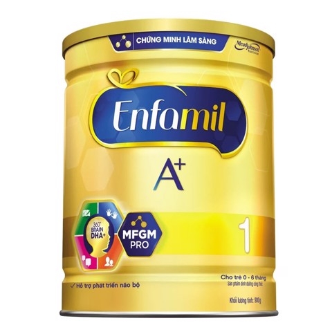 Sữa bột Enfamil A+ số 1, 0-6 tháng (830g),