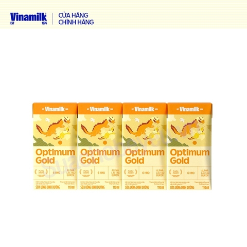 Sữa uống dinh dưỡng Optimum Gold, Vinamilk (110ml*4).