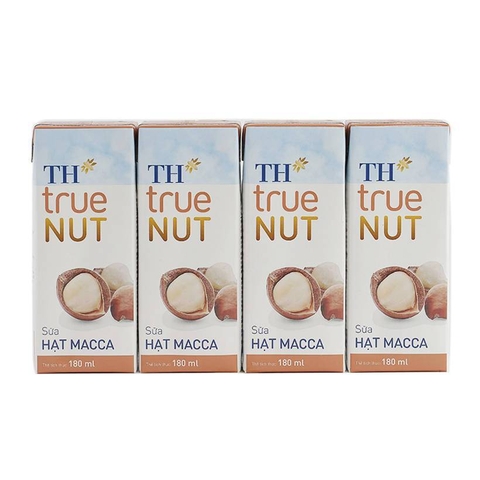 Sữa hạt mắc ca, TH True Nut (180ml*4 hộp).