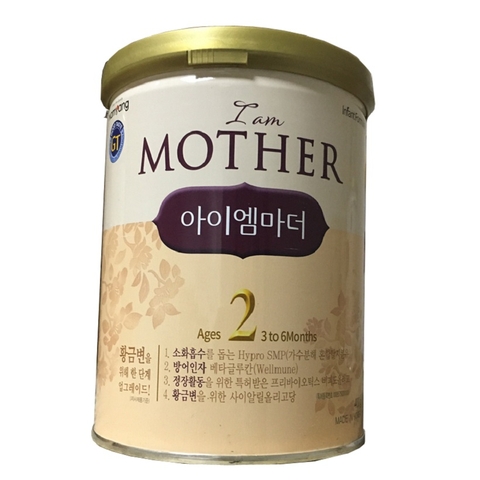 Sữa bột I am Mother số 2-Hàn Quốc, 3-6 tháng tuổi (400g)'