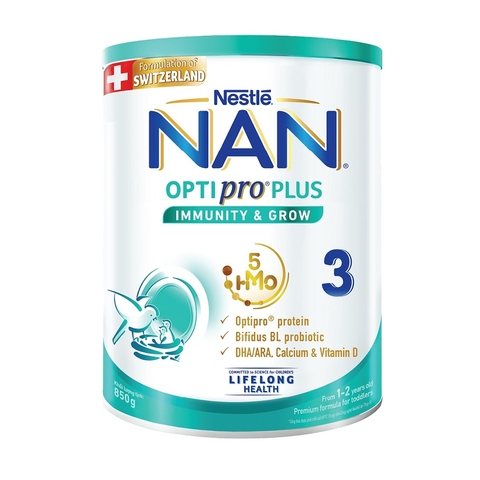 Sữa Nan Optipro Plus số 3-Singapore, 1-2 tuổi (850g).