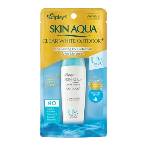 Gen chống nắng dưỡng da khi vận động mạnh, Skin Aqua Clear White Outdoor Sunplay SPF 50PA++++ (30g),