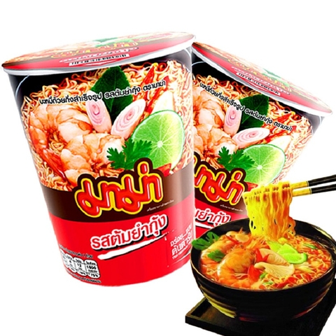 Mì hương tôm Tom Yum-Instant Cup Noodles Shrimp Tom Yum Flavour Mama, cốc (60g),