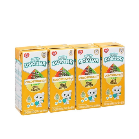 Sữa dinh dưỡng pha sẵn Kun Doctor Colostrum-Kun, vỉ (180ml*4)