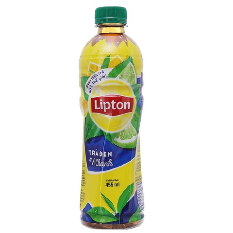 Trà Lipton đen, chai pet (455ml),