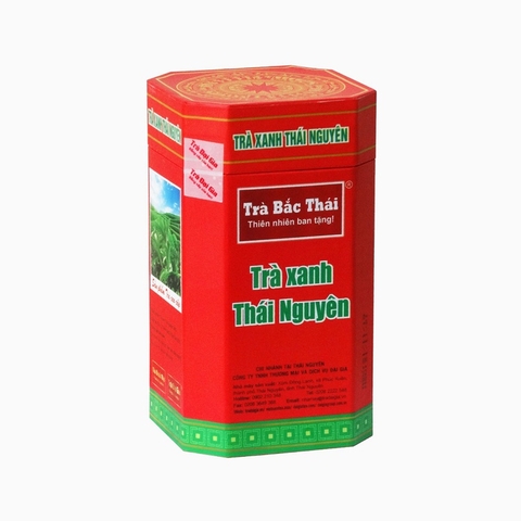 Trà xanh Thái Nguyên-Trà Bắc Thái, hộp giấy bát giác (100g).