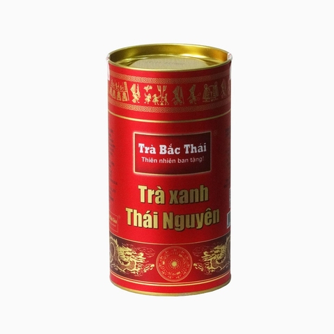 Trà xanh Thái Nguyên-Trà Bắc Thái, hộp thiếc (100g).