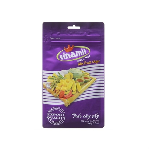 Trái cây sấy Vinamit, túi (100g).