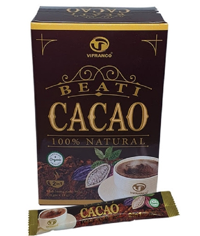 Bột cacao đen uống liền 2in1, Beati-Việt Pháp, hộp (342g).
