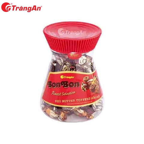 Kẹo Butter Toffee hỗn hợp, Bon Bon-Tràng An, lọ (300g).